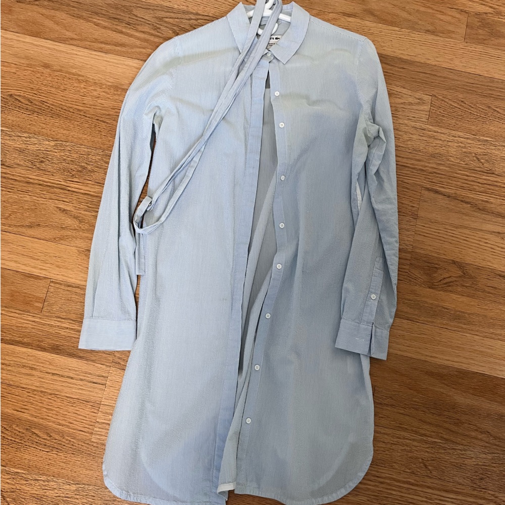 Lacoste belted button down dress